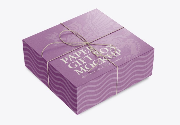 Karton geschenkbox mockup