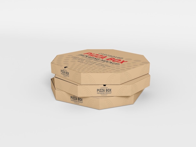 Karton Pizza Box Branding Mockup