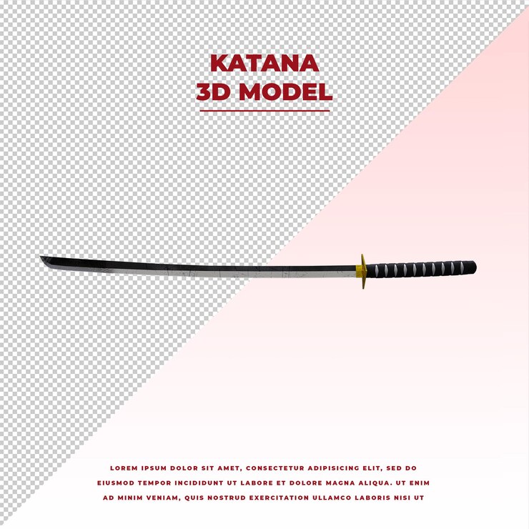 PSD katana espada japonesa