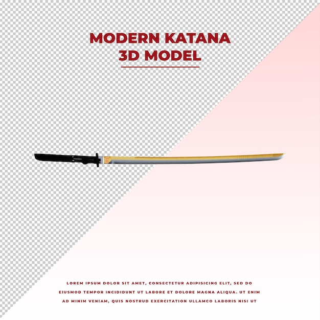 Katana im modernen stil