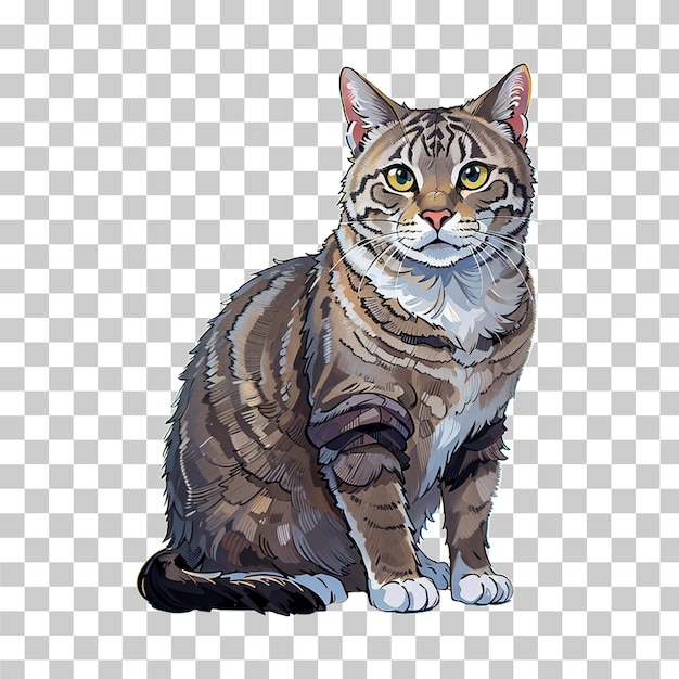 PSD katzen-cartoon-illustration