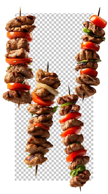 PSD kebabs con recorte de psd