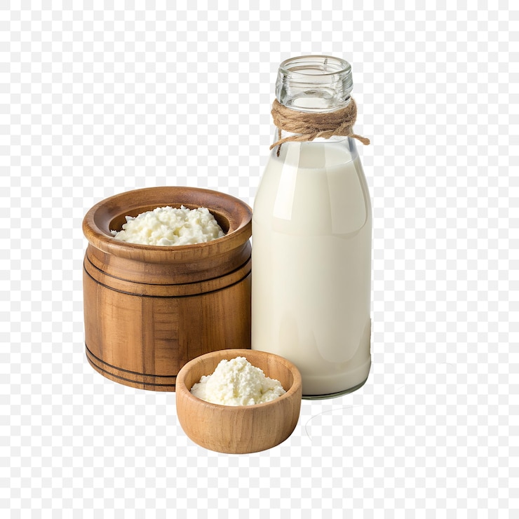 PSD kefir aislado sobre un fondo transparente