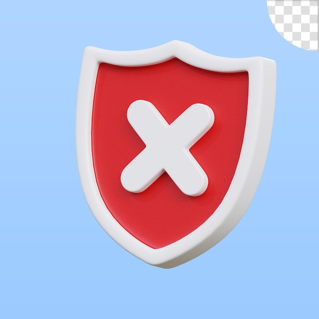 Keine Sicherheit 3D-Illustration