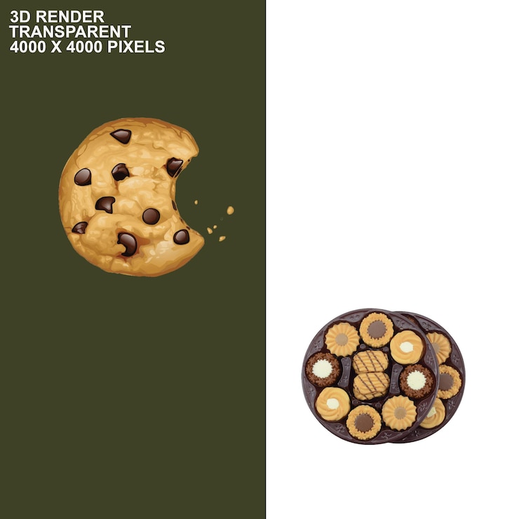 PSD kekse durchsichtiger hintergrund