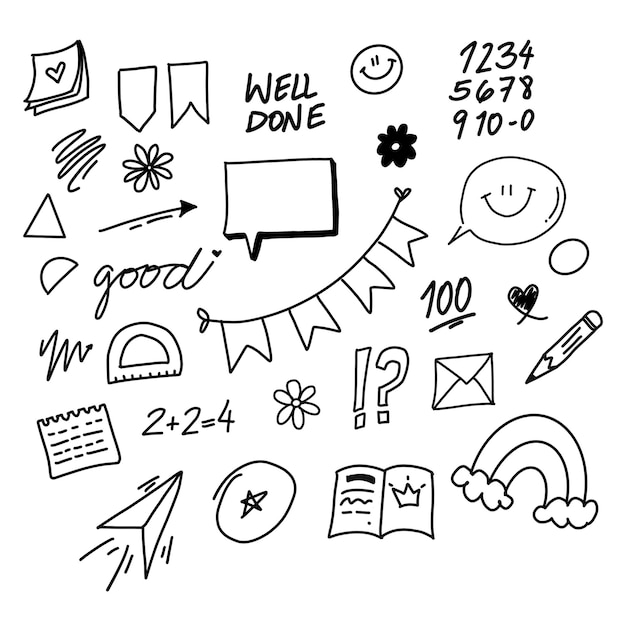 Kembali ke sekolah doodle