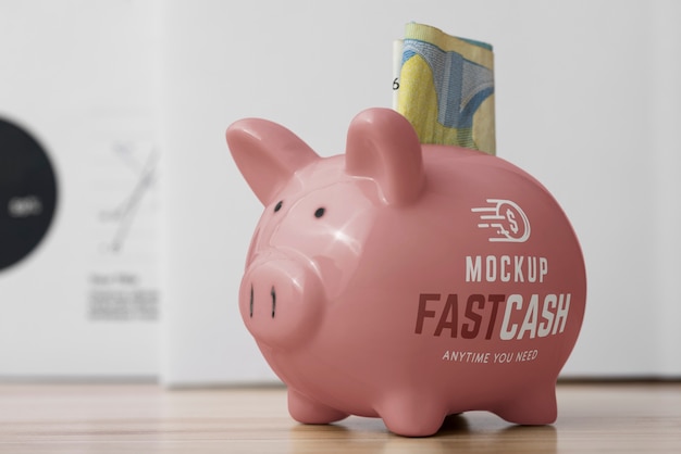 Keramik-Schweinenschachtel für Spar- und Finanzdienstleistungen