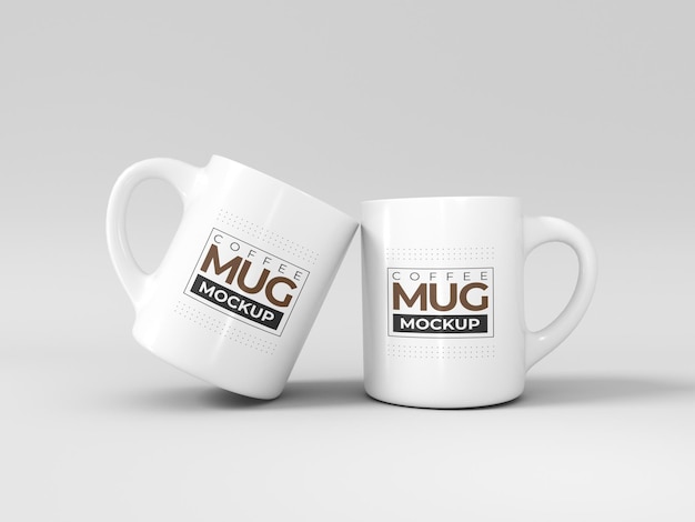 Keramische Kaffeetassen-Mockup