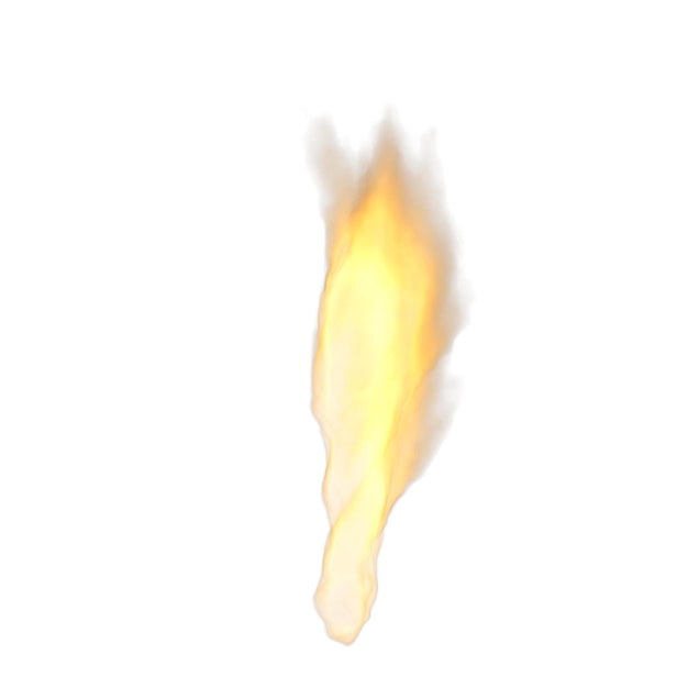 Kerzenflamme isolierte transparente Hintergrundzeichnung