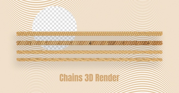 Ketten 3D-Rendering