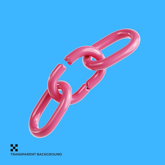 Kettenbrechen in Rosa symbolisiert Ermächtigung