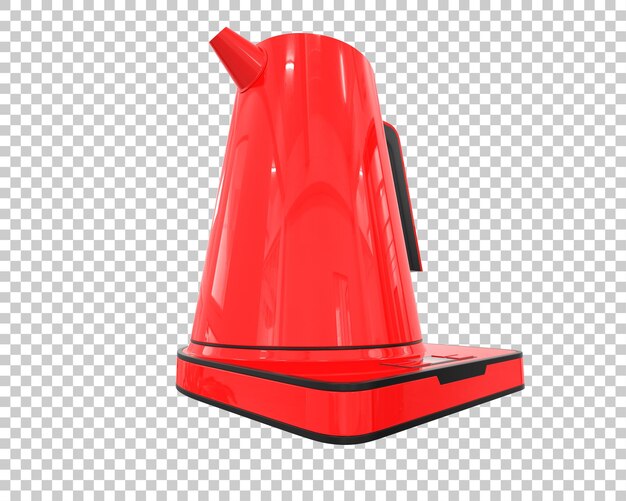 kettle isolated on transparent background 3d rendering illustration