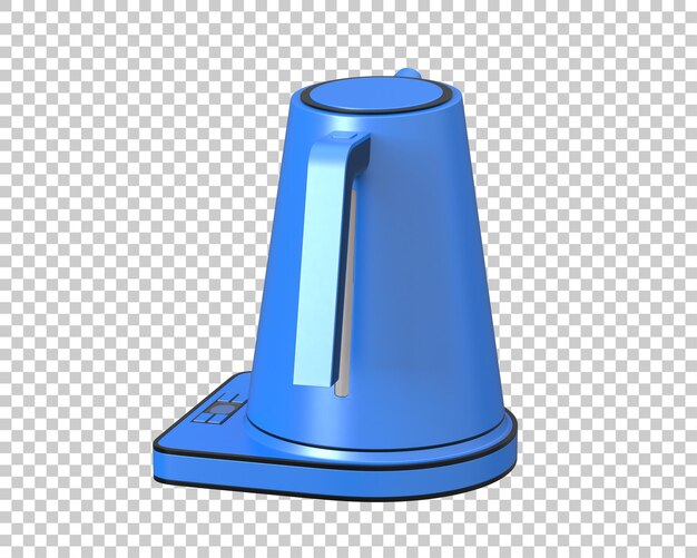 kettle isolated on transparent background 3d rendering illustration