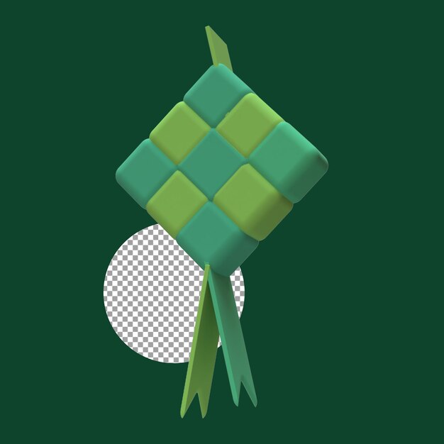 Ketupat en 3D para el Eid al Fitr