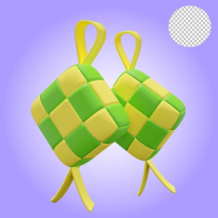 Ketupat comida indonésia ied