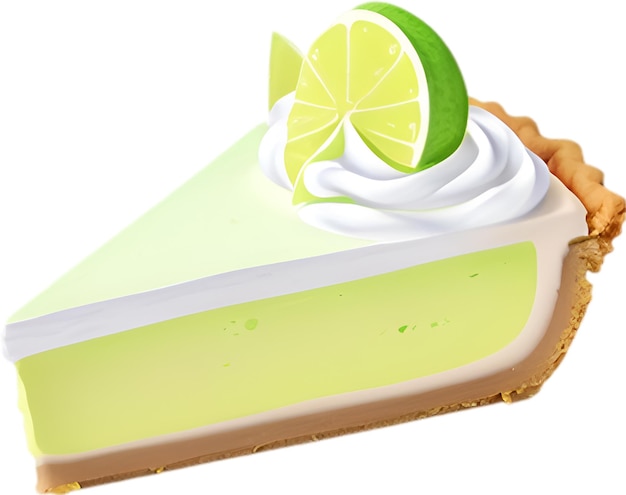 Key lime pie-symbol süß farbenfrohes key lime pie-symbon