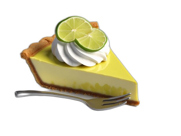 PSD key lime psd sur un fond blanc