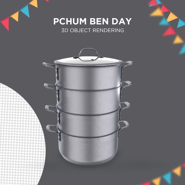 Khmer chansrak rendu 3d Pchum Ben Day