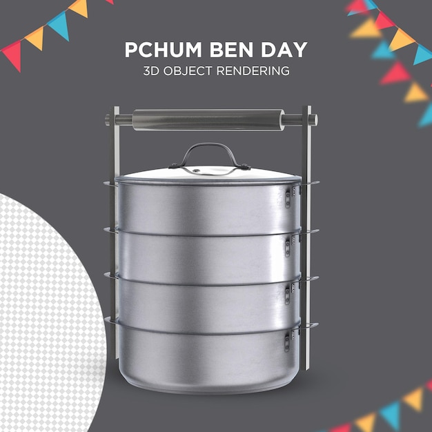 Khmer chansrak rendu 3d Pchum Ben Day