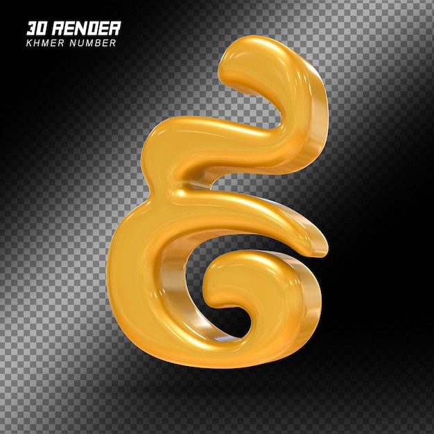 Khmer Numéro 9 Or Luxe 3d