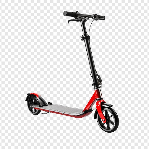 Kick-scooter isoliert auf durchsichtigem hintergrund