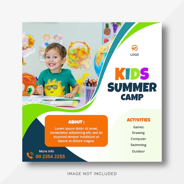 Kids instagram camp instagram banner