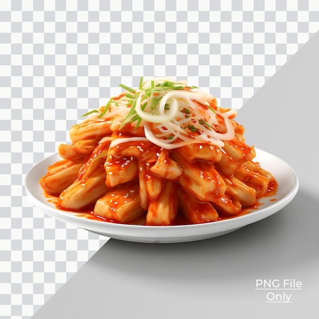 Kimchi corea iluminación suave y suave solo png premium psd