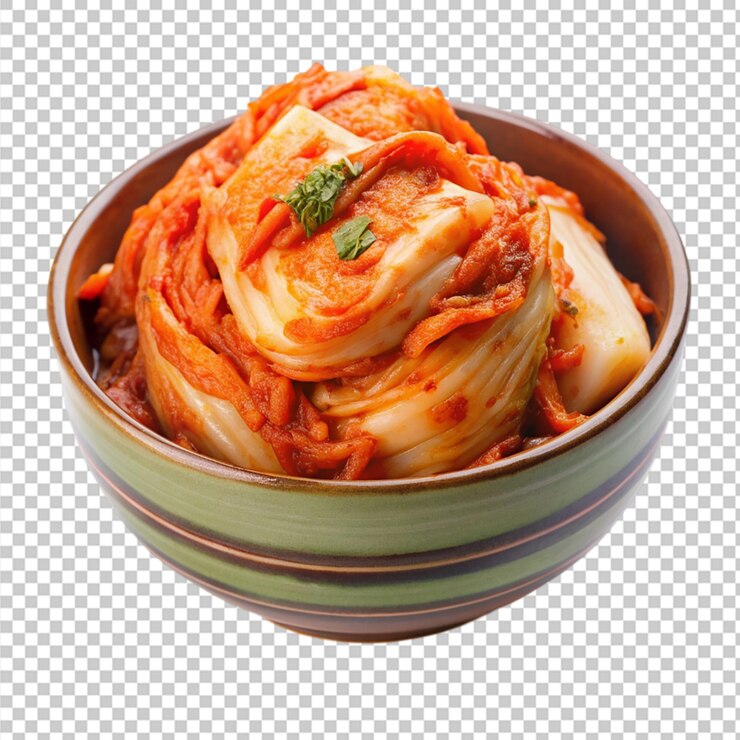PSD el kimchi está aislado en un fondo transparente png