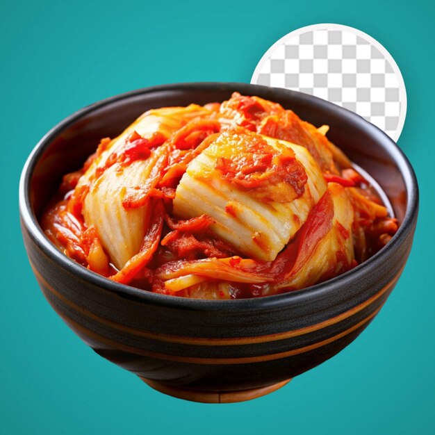 PSD kimchi feito fresco e delicioso isolado