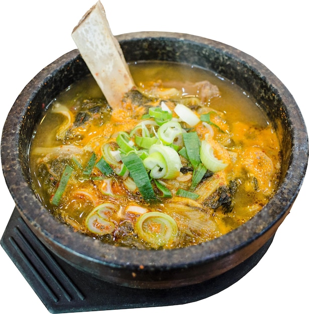 PSD kimchi jjigae kimchi-suppe kimchi-eintopf