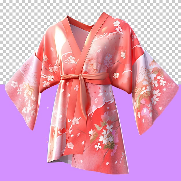 Un kimono objeto aislado fondo transparente