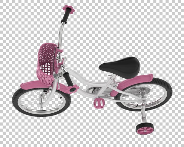 PSD kind-bike isoliert auf dem hintergrund 3d-rendering-illustration