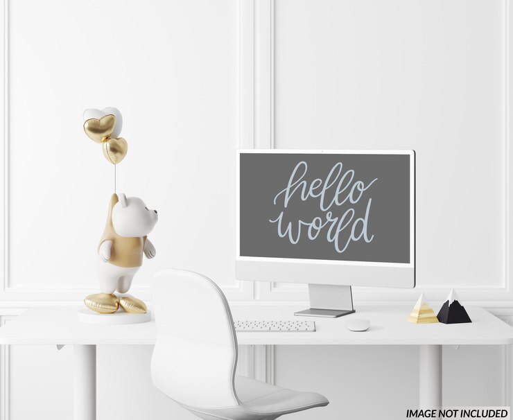 PSD kindergarten-monitor-mockup