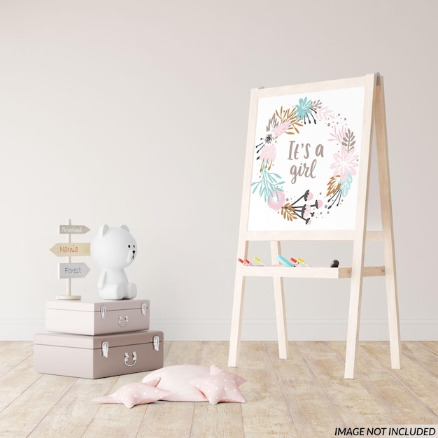 Kindergarten Whiteboard Mockup