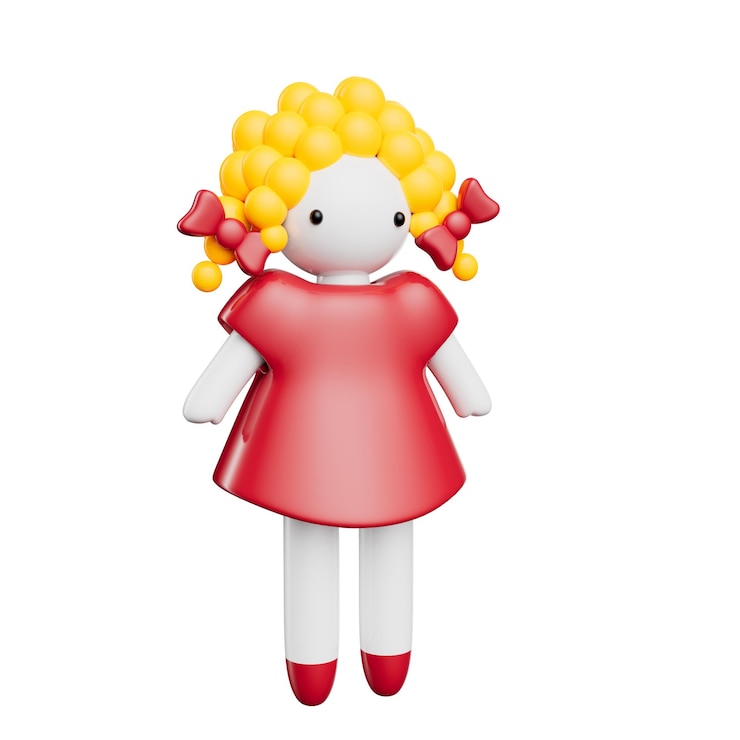 PSD kinderspielzeug 3d-illustration