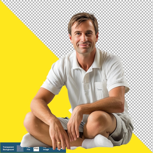 PSD kinésiologue professionnel à fond transparent png psd