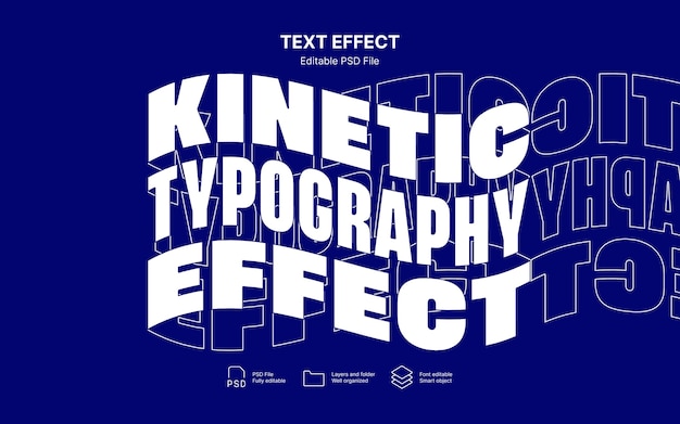 Kinetischer Text-Effekt