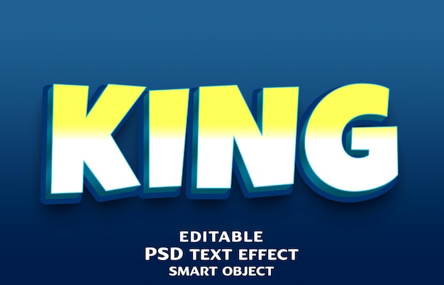 King 3D-Text-Effekt-Design