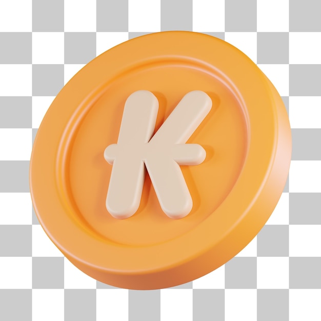 kip, moneda, moneda, 3d, icono