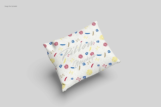 Kissen-Mockup mit farbenfrohem Muster