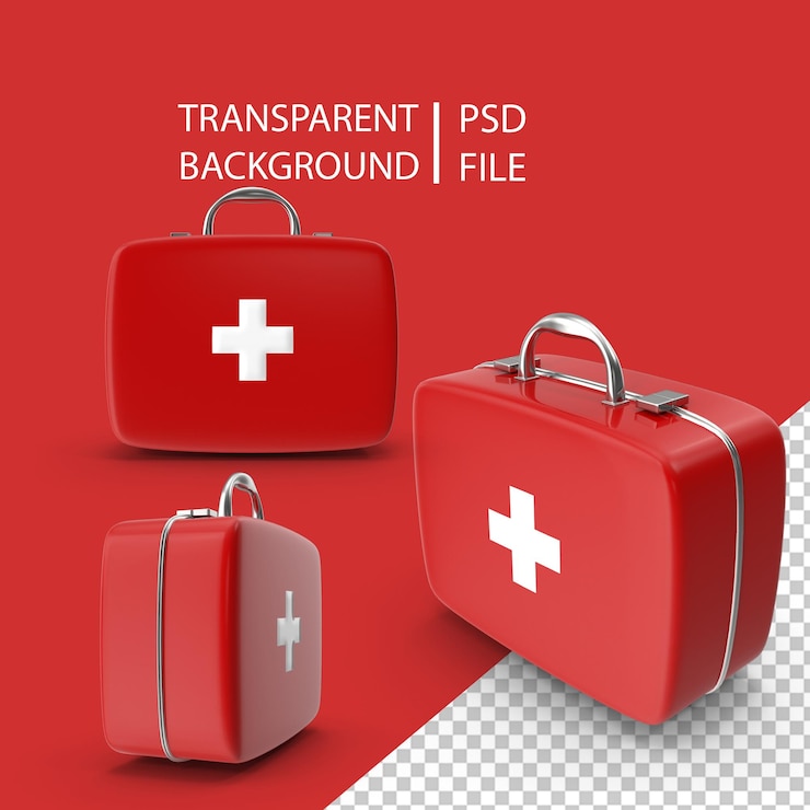 PSD kit de primeiros socorros png