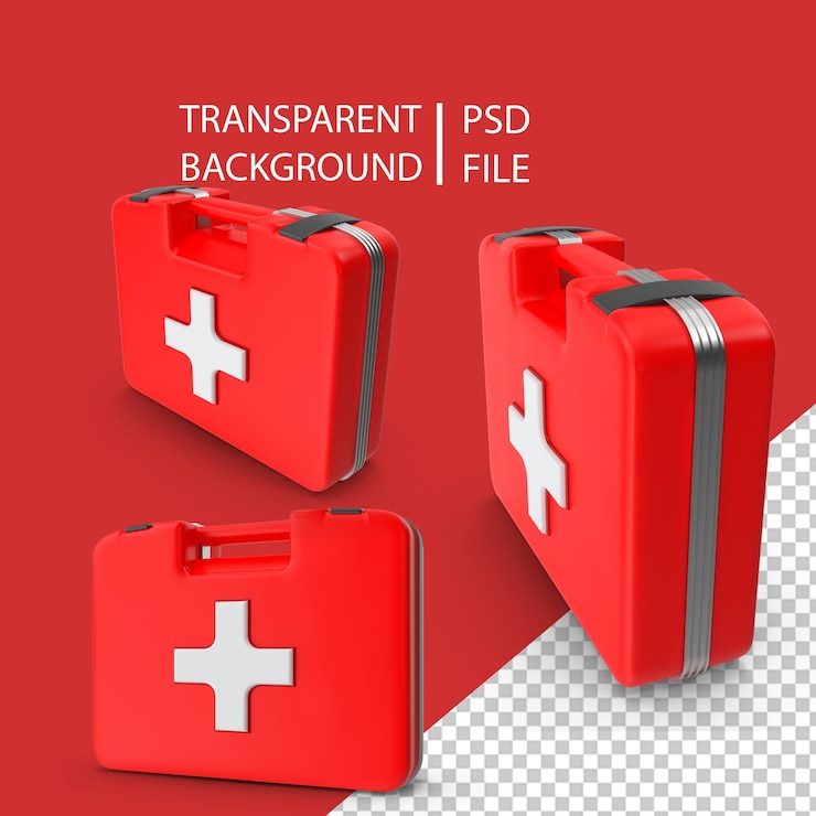 PSD kit de primeiros socorros png