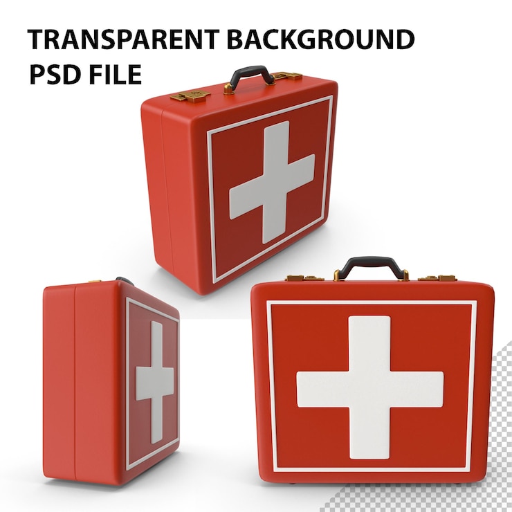 PSD kit de primeiros socorros png