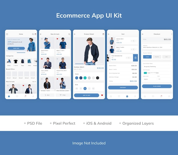 Kit D'interface Utilisateur D'application De Commerce électronique