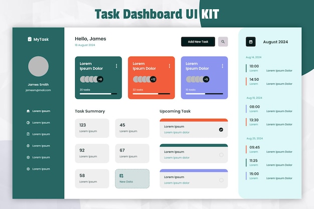 Kit de interfaz de usuario del tablero de tareas