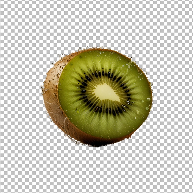 PSD el kiwi cae aislado sobre un fondo transparente premium psd