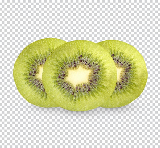 Kiwi fresco en rodajas aislado PSD Premium