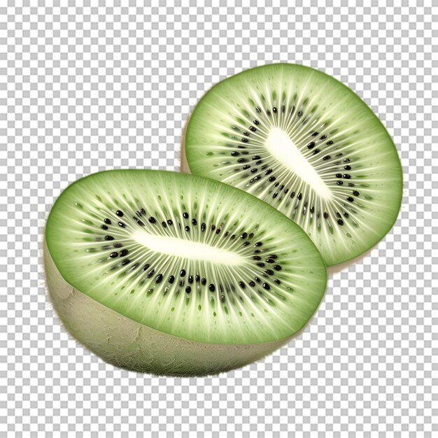 PSD kiwi-illustration auf durchsichtigem hintergrund