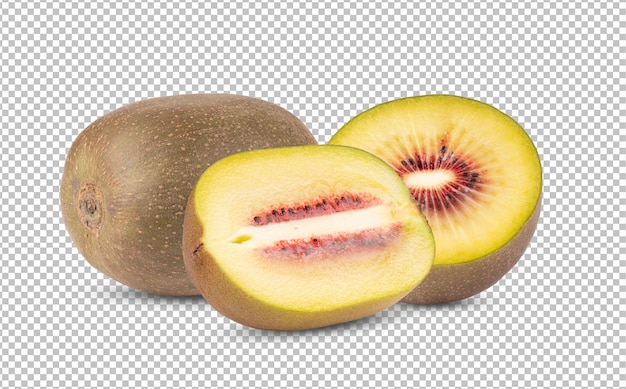 Kiwi rouge isolé sur couche alpha