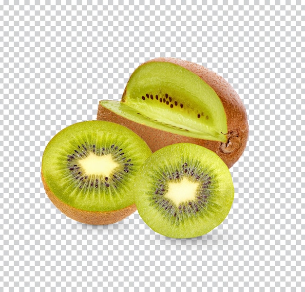 Kiwis frescos isolados psd premium